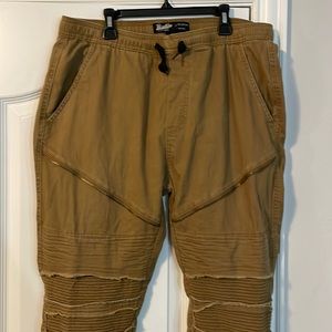 Mens Khaki Joggers
